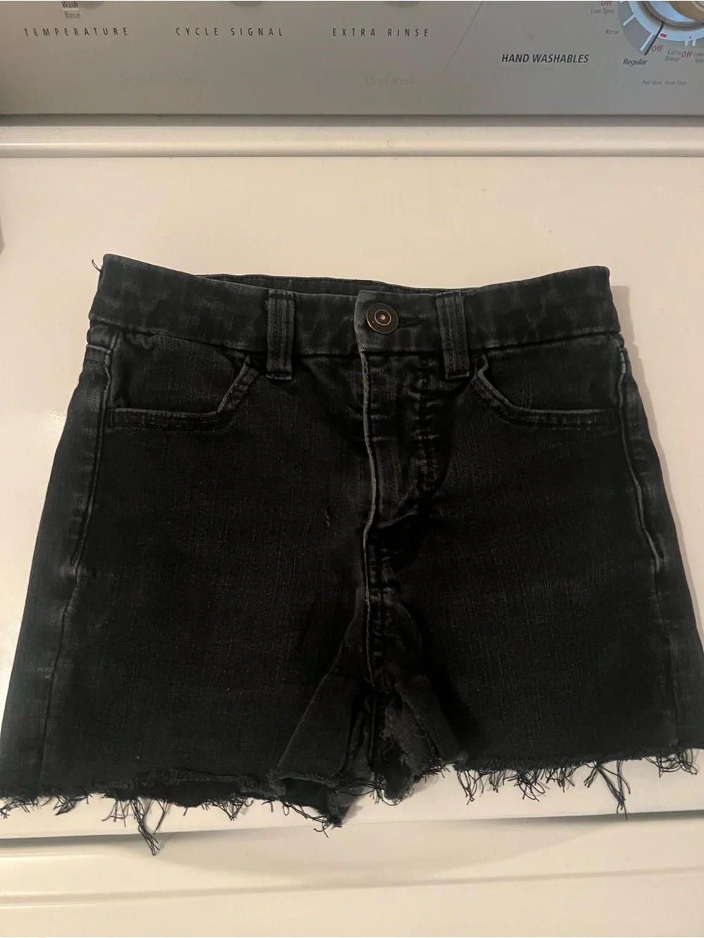 American Eagle Outfitters Black Denim Cutoff Shorts